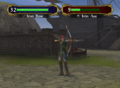 Shinon wielding an Iron Bow in Path of Radiance.