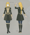 Concept art of Ingrid from Three Houses.