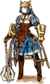 Concept artwork of a War Cleric from The Art of Fire Emblem Awakening.