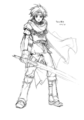 Concept artwork of Roy from The Binding Blade.