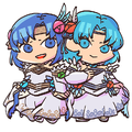Artwork of Catria: Azure Wing Pair from Heroes.