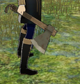 Annette wielding a Hand Axe in Three Houses.