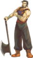 Artwork of Garcia from Fire Emblem: The Sacred Stones.