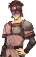 The generic male Specter/Death Mask Villager portrait in Echoes: Shadows of Valentia.