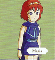 Artwork of Maria from Shadow Dragon & the Blade of Light.