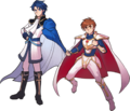 Artwork of Leif and Sigurd for Expo II.