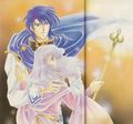 Artwork of Deirdre and Sigurd from Genealogy of the Holy War.