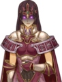 The generic Specter/Death Mask Priestess portrait in Shadows of Valentia.