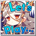 A sticker featuring Veronica; features a voice clip saying "Let's play...".