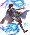Artwork of Olwen: Blue Mage Knight.
