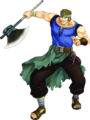 Artwork of Bartre from The Blazing Blade.