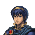 Marth's portrait from Fire Emblem: New Mystery of the Emblem
