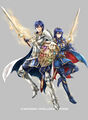 Artwork of Chrom and Lucina.