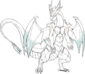 Artwork of a white dragon from Tellius Recollection: vol. 2