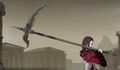 Dorothea wielding the Scythe of Sariel in Three Houses.