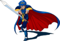 Artwork of Marth from Mystery of the Emblem.