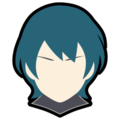 Byleth's stock icon from Super Smash Bros. Ultimate.