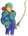Artwork of Gordin from Shadow Dragon & the Blade of Light.