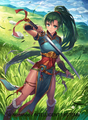 Artwork of Lyn from Fire Emblem Cipher.