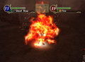 An enemy Fire Mage casting Fire in Radiant Dawn.