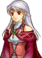 Micaiah's portrait as a Light Priestess when possessed by Yune in Radiant Dawn.