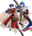 Artwork of Marth: Royal Altean Duo from Heroes.