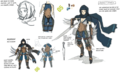 Concept artwork of male and female assassins from Awakening.