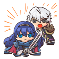 Meet the Heroes artwork of Robin and Lucina.