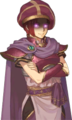 The generic Specter/Death Mask male Mage portrait in Echoes: Shadows of Valentia.