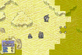 A sandstorm in Fire Emblem: The Binding Blade's chapter 14.