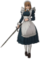 Screenshot of Individual attendant from the battalion in Three Houses.