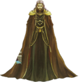 Artwork of Vigarde from Fire Emblem: The Sacred Stones.