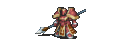 Tirado attacking with a lance as a General in The Sacred Stones.