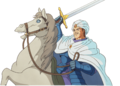 Artwork of Hardin from Shadow Dragon & the Blade of Light.
