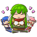 Catria in an artwork of Palla: Eldest Whitewing from Heroes.