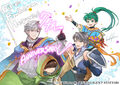 Artwork of Robin and several other characters for Heroes's seventh anniversary, drawn by Wada Sachiko.