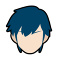 Stock icon of Chrom from Super Smash Bros. Ultimate.
