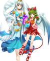 Artwork of Tiki: Harmonic Hope, a Harmonic Hero of which Ninian is a part, from Heroes.
