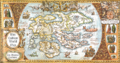 Map of Archanea from the Mystery of the Emblem guide