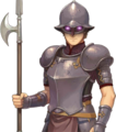 The generic Specter/Death Mask Soldier portrait in Echoes: Shadows of Valentia.