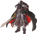 Artwork of the Black Knight from Radiant Dawn.