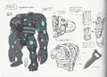 Concept art of an armorless Titanus from Three Houses.