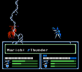 Merric casting Thunder in Shadow Dragon & the Blade of Light.