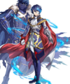 Artwork of Mirage Chrom with Itsuki Aoi from Heroes.