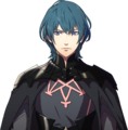 High quality portrait artwork of male Byleth from Three Houses.
