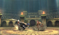 Chrom attacking a Fighter in Arena Ferox.