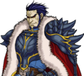 Large portrait of Ashnard under the medallion's influence in Path of Radiance.