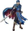 Marth as he appears in Fire Emblem: New Mystery of the Emblem.