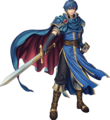 Artwork of Marth from New Mystery of the Emblem.