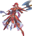 Artwork of Minerva: Red Dragoon from Heroes.